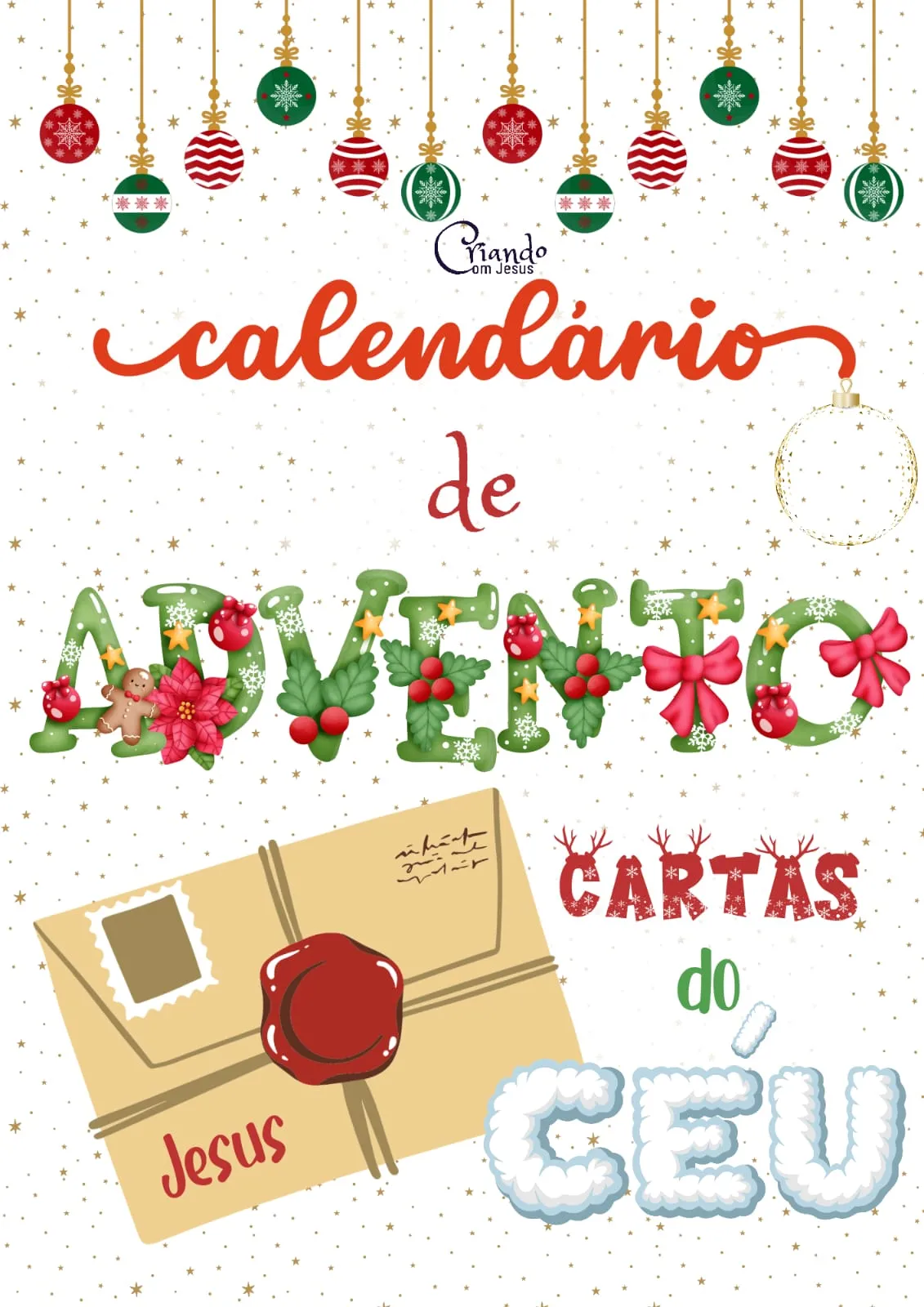 💌Natal: calendário de advento "cartas do Céu"